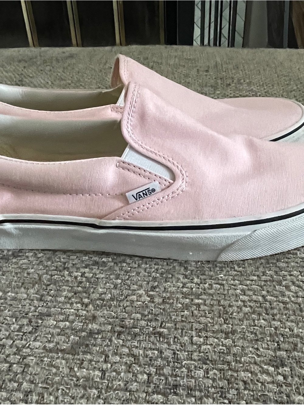 Mens Slip-On Canvas Vans, Blush Pink, Excellent Condition, size 12 - Picture 2 of 9